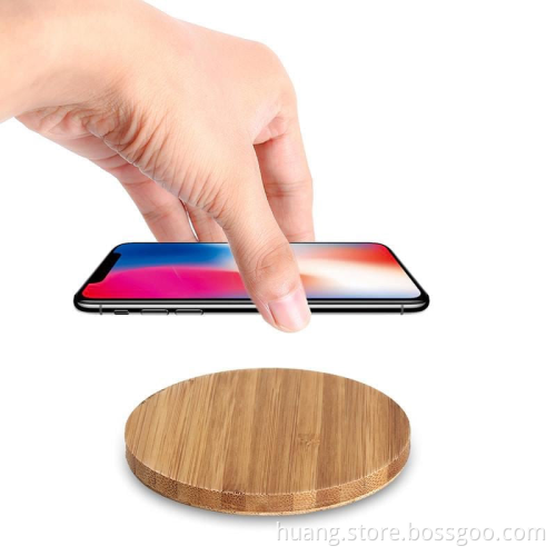 Hot Sale Bamboo Wooden Fast Wireless Charger